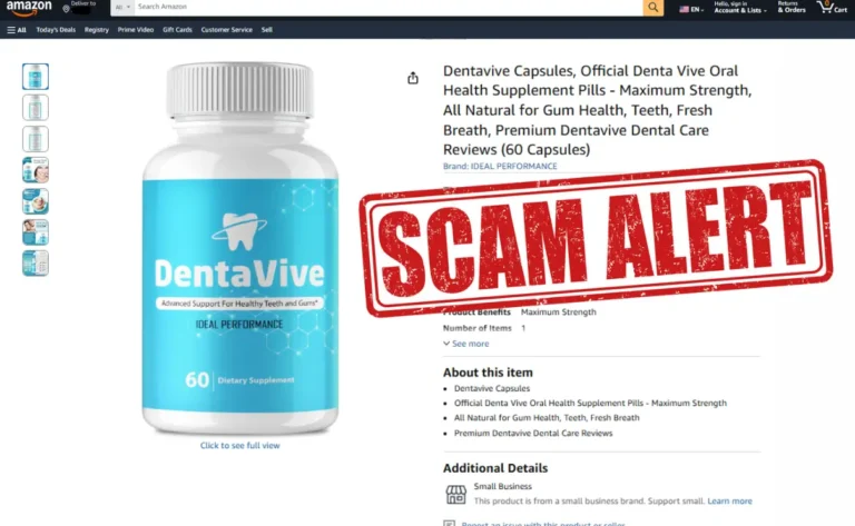 Beware of Fake DentaVive on Amazon – See the Real Product